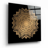 Nostalgic Lace Motif Glass Wall Art.